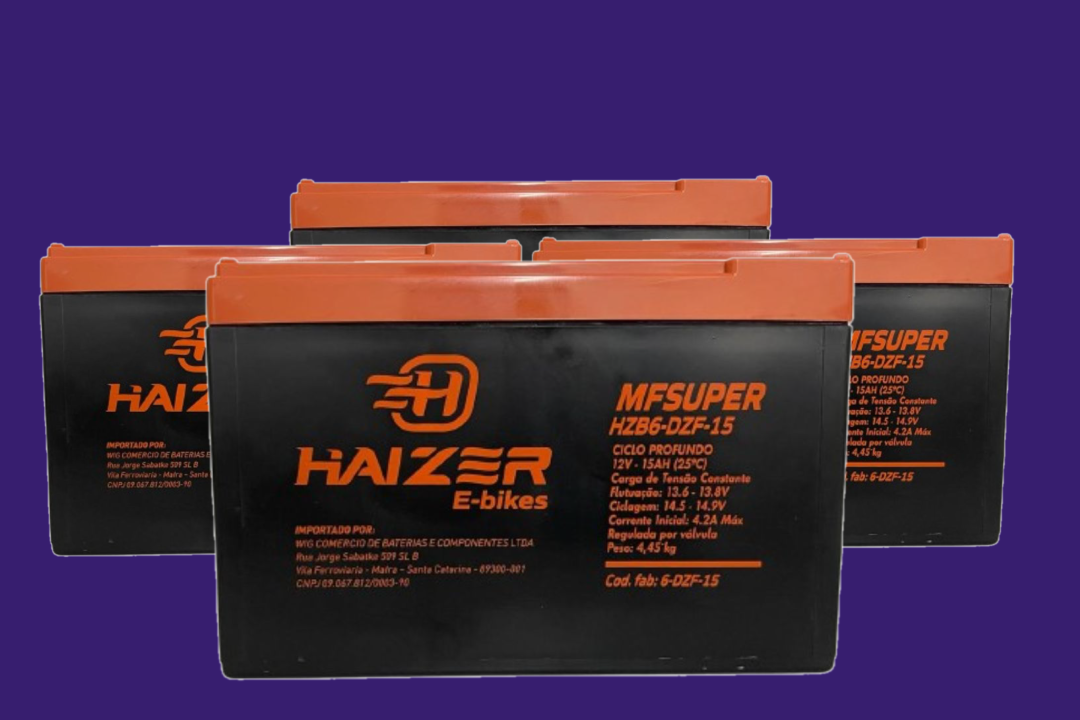 Kit 4 Baterias Ciclo Profundo - HAIZER